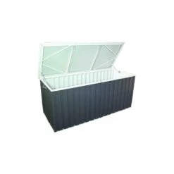 Coffre De Rangement En Métal Anthracite 800L DURAMAX -Jardin Soldes coffre de rangement en metal anthracite 800l duramax 2