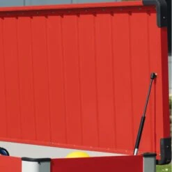 Coffre De Rangement En Métal Rouge 1000L Patio Box 1,46m² TRIMETALS 12 Coffre De Rangement En Métal Rouge 1000L Patio Box 1,46m² TRIMETALS -Jardin Soldes coffre de rangement en metal rouge 1000l patio box 146m trimetals 4