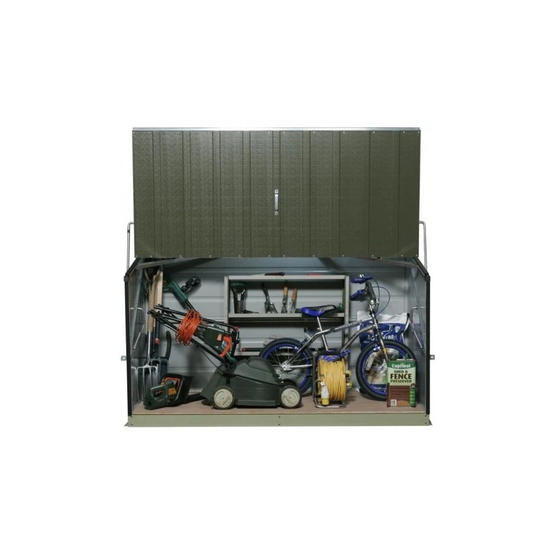 Coffre De Rangement En Métal Storegard 1500L Vert 1,74m² TRIMETALS 4 Coffre De Rangement En Métal Storegard 1500L Vert 1,74m² TRIMETALS – Image 2