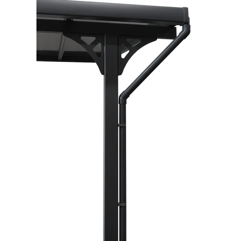 Descentes De Gouttières Grises Pour Toit De Terrasse X-METAL 3 Descentes De Gouttières Grises Pour Toit De Terrasse X-METAL