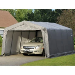 Garage Démontable 18,13m² En Acier Et Polyéthylène Gris – Shelter Logic 11 Garage Démontable 18,13m² En Acier Et Polyéthylène Gris – Shelter Logic -Jardin Soldes garage 1813m demontable en acier et polyethylene gris shelter logic 3