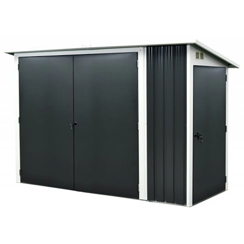 Garage à Vélos Bici En Acier Galvanisé Gris Anthracite – City Garden 3 Garage à Vélos Bici En Acier Galvanisé Gris Anthracite – City Garden