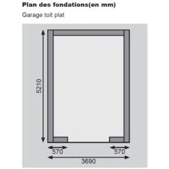 Garage En Bois Massif 20,78m² Toit Plat – Madriers 40mm - Karibu -Jardin Soldes garage en bois massif 2078m toit plat madriers 40mm karibu 5