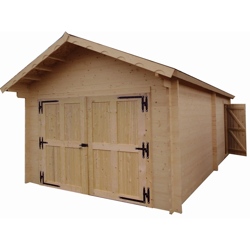 Garage En Bois Massif 24,23m² – Madriers 60mm – Habrita 3 Garage En Bois Massif 24,23m² – Madriers 60mm – Habrita