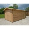 Garage En Bois Massif 40mm Traité Teinté Marron Gardy Shelter 2 Garage En Bois Massif 40mm Traité Teinté Marron Gardy Shelter -Jardin Soldes garage en bois massif 40mm traite teinte marron gardy shelter