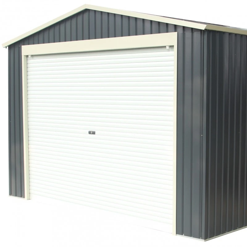 Garage Métal Anthracite 19,52m² Porte Enroulable + Kit D'ancrage X-METAL 7 Garage Métal Anthracite 19,52m² Porte Enroulable + Kit D'ancrage X-METAL – Image 5