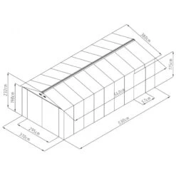 Garage Métal Anthracite Double Portes 19,61m² + Kit D'ancrage X-METAL -Jardin Soldes garage metal anthracite double portes 1961m kit d ancrage x metal 3