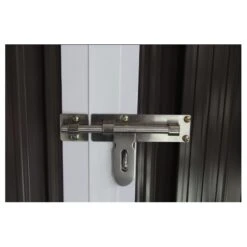 Garage Métal Anthracite Double Portes 19,61m² + Kit D'ancrage X-METAL -Jardin Soldes garage metal anthracite double portes 1961m kit d ancrage x metal 4