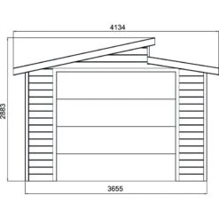 Garage Torino 20,91m² Avec Porte Sectionnelle Motorisée Madriers 28mm SOLID 12 Garage Torino 20,91m² Avec Porte Sectionnelle Motorisée Madriers 28mm SOLID -Jardin Soldes garage torino 2091m avec porte sectionnelle motorisee madriers 28mm solid 4