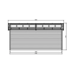 Garage Torino 20,91m² Madriers 28mm Avec Double Porte Battante - SOLID -Jardin Soldes garage torino 2091m madriers 28mm avec double porte battante solid 3