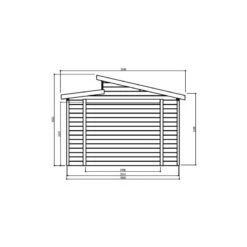 Garage Torino 20,91m² Madriers 28mm Avec Double Porte Battante - SOLID -Jardin Soldes garage torino 2091m madriers 28mm avec double porte battante solid 5