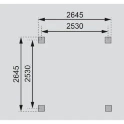 Kiosque Carré En Bois Autoclave Bergen 1 – 3,38x3,38m – Avec Shingles – Karibu -Jardin Soldes kiosque carre en bois autoclave bergen 1 338x338m avec shingles karibu 3