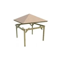 Kiosque Carré Granada – 3,77x3,77m - Karibu -Jardin Soldes kiosque carre granada 377x377m karibu 3