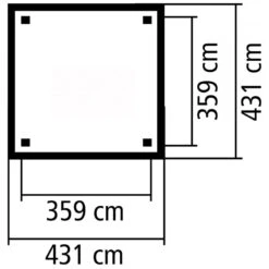 Kiosque Carré Holm 1 En Bois FSC – 4,31x4,31m - Karibu 11 Kiosque Carré Holm 1 En Bois FSC – 4,31x4,31m - Karibu -Jardin Soldes kiosque carre holm 1 en bois fsc 431x431m karibu 4