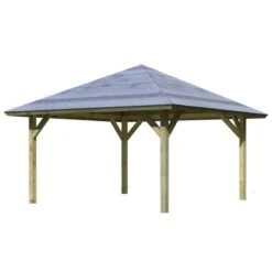 Kiosque Carré Holm 1 En Bois FSC – 4,31x4,31m - Karibu 12 Kiosque Carré Holm 1 En Bois FSC – 4,31x4,31m - Karibu -Jardin Soldes kiosque carre holm 1 en bois fsc 431x431m karibu 5