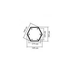 Kiosque En Bois Hexagonal Madrid - Diam. 3,49m - Karibu -Jardin Soldes kiosque en bois hexagonal madrid diam 349m karibu 2
