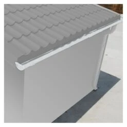 Kit Gouttières Blanc - Pack Prêt à La Pose Pour Abri Grosfillex 7,5m² -Jardin Soldes kit gouttieres blanc pack pret a la pose pour abri grosfillex 75m 3
