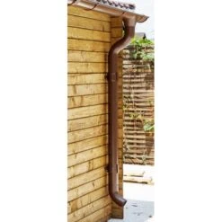 Kit Gouttières Marron - Pack Prêt à La Pose Pour Abri Gardy Shelter 16m² -Jardin Soldes kit gouttieres marron pack pret a la pose pour abri gardy shelter 16m 2