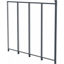 Panneau Latéral En Aluminium Et PC Transparent Pour Toit De Terrasse Anthracite 3m X-METAL