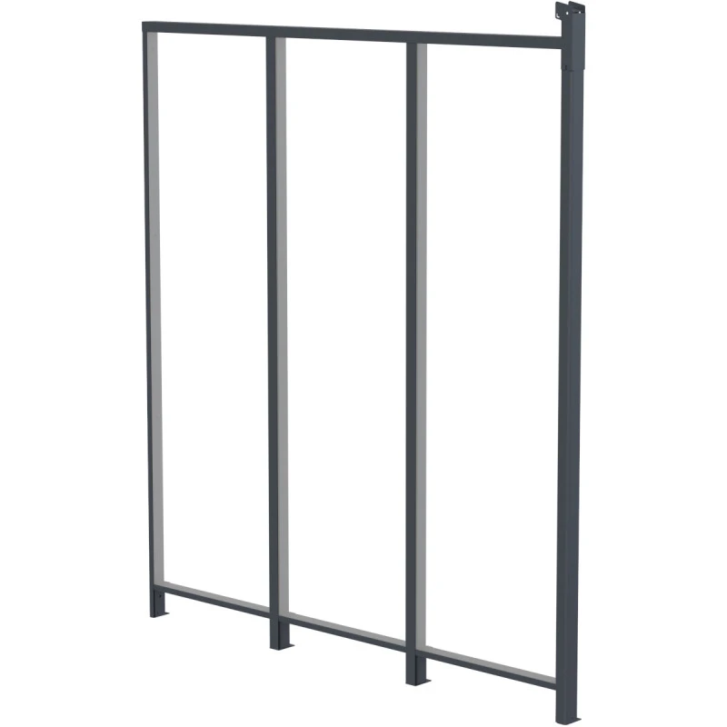 Panneau Latéral En Aluminium Et PC Transparent Pour Toit De Terrasse Anthracite 2,5m X-METAL 3 Panneau Latéral En Aluminium Et PC Transparent Pour Toit De Terrasse Anthracite 2,5m X-METAL