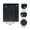 Panneau Solaire Semi-rigide Monocristallin 50W Izywatt – Orium 1 Panneau Solaire Semi-rigide Monocristallin 50W Izywatt – Orium -Jardin Soldes panneau solaire semi rigide monocristallin 50w izywatt orium