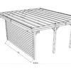 Paroi Frontale Pleine 480x245cm Pour Carport Modulable En Bois Traité Autoclave - SOLID 1 Paroi Frontale Pleine 480x245cm Pour Carport Modulable En Bois Traité Autoclave - SOLID -Jardin Soldes paroi frontale pleine 480x245cm pour carport modulable en bois traite autoclave solid