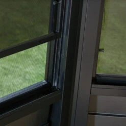 Pavillon Adossé Charlestone Mural 298,5x404cm En Aluminium Et Acier Galvanisé - SOJAG -Jardin Soldes pavillon adosse charlestone 309x404cm en aluminium et acier galvanise sojag 3