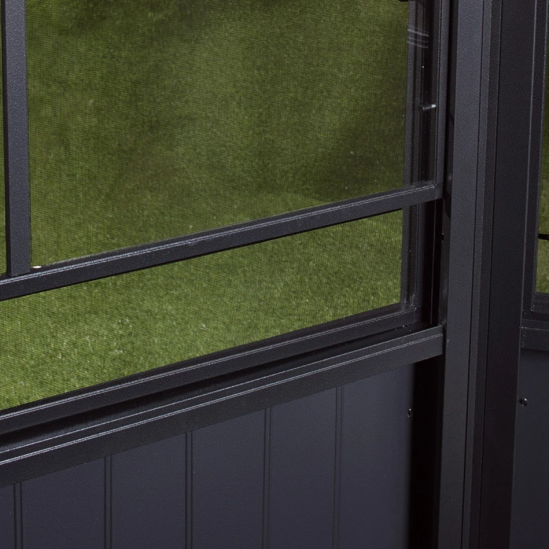 Pavillon Adossé Charlestone 309x502cm En Aluminium Et Acier Galvanisé - SOJAG 7 Pavillon Adossé Charlestone 309x502cm En Aluminium Et Acier Galvanisé - SOJAG – Image 5