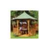 Pavillon Octogonal En Bois Massif Diamètre De 352cm Avec Shingles -Jardin Soldes pavillon octogonal en bois massif diametre de 346cm