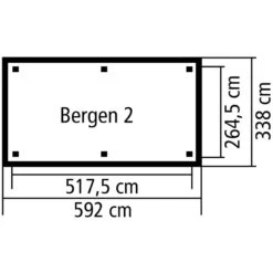 Pavillon Rectangulaire Bergen 2 – 5,92x3,38m - Karibu -Jardin Soldes pavillon rectangulaire bergen 2 592x338m karibu 2