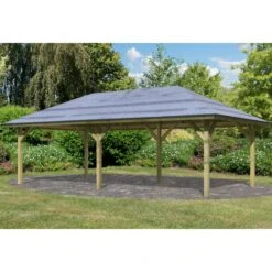 Pavillon Rectangulaire En Bois FSC Holm 2 - 7,78x4,31m Karibu 13 Pavillon Rectangulaire En Bois FSC Holm 2 - 7,78x4,31m Karibu -Jardin Soldes pavillon rectangulaire en bois fsc holm 2 778x431m karibu 5