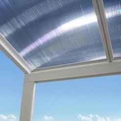 Pergola Adossée 300x300cm En Aluminium Blanc Et Polycarbonate 4mm CIELO - DCB Garden 10 Pergola Adossée 300x300cm En Aluminium Blanc Et Polycarbonate 4mm CIELO - DCB Garden -Jardin Soldes pergola adossee 300x300cm en aluminium blanc et polycarbonate 4mm cielo dcb garden 2