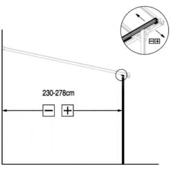 Pergola Adossée Ajustable - Toit De Terrasse En Alu 3,05x4,36m X-METAL -Jardin Soldes pergola adossee ajustable toit de terrasse en alu 305x436m x metal 3