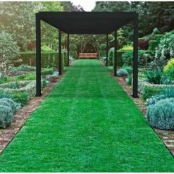 Pergola Bioclimatique Autoportante En Alu Anthracite 3x6m Ombrea -Jardin Soldes pergola bioclimatique autoportante en alu anthracite 3x6m ombrea 2