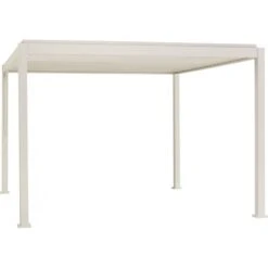 Pergola Bioclimatique Autoportante En Alu Blanc 3x3m Ombrea -Jardin Soldes pergola bioclimatique autoportante en alu blanc 3x3m ombrea 3