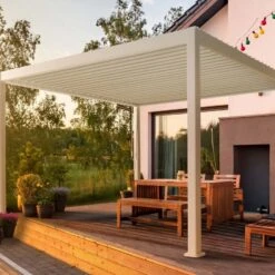 Meilleures ventes 17 Pergola Bioclimatique Ombréa Autoportante 3x4M - Blanc - S1
