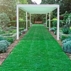 Meilleures ventes -Jardin Soldes pergola bioclimatique autoportante en alu blanc 3x6m ombrea 1