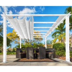 Meilleures ventes 23 Pergola En Aluminium Blanc 350x350cm Florida – PARAGON OUTDOOR