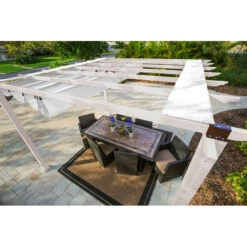 Pergola En Aluminium Blanc 350x350cm Florida – PARAGON OUTDOOR -Jardin Soldes pergola en aluminium blanc 350x350cm florida paragon outdoor 3