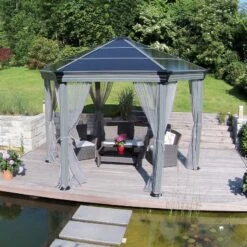 Pergola En Aluminium Et Polycarbonate 359x414,5cm Roma™ - Palram - Canopia 11 Pergola En Aluminium Et Polycarbonate 359x414,5cm Roma™ - Palram - Canopia -Jardin Soldes pergola en aluminium et polycarbonate 359x4145cm roma palram 3
