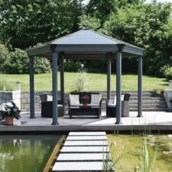 Pergola En Aluminium Et Polycarbonate 359x414,5cm Roma™ - Palram - Canopia 12 Pergola En Aluminium Et Polycarbonate 359x414,5cm Roma™ - Palram - Canopia -Jardin Soldes pergola en aluminium et polycarbonate 359x4145cm roma palram 4