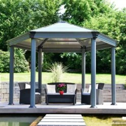Pergola En Aluminium Et Polycarbonate 359x414,5cm Roma™ - Palram - Canopia 13 Pergola En Aluminium Et Polycarbonate 359x414,5cm Roma™ - Palram - Canopia -Jardin Soldes pergola en aluminium et polycarbonate 359x4145cm roma palram 5