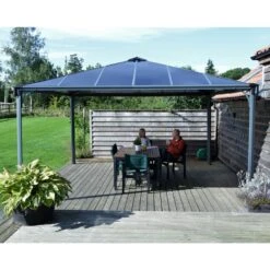 Pergola En Aluminium Et Polycarbonate 429x429cm Palermo™ 4300 - Palram - Canopia -Jardin Soldes pergola en aluminium et polycarbonate 429x429cm palermo 4300 palram 5