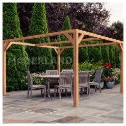 Meilleures ventes 15 Pergola En Bois Lamellé-collé 250x250cm Tarragona – Maderland