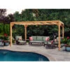 Pergola En Bois Lamellé-collé 700x300cm Alicante – Maderland -Jardin Soldes pergola en bois lamelle colle 700x300cm alicante maderland