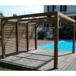 Meilleures ventes 19 Pergola THERMAUVENT 10,67m² Paroi Avec Ventelles Mobiles HABRITA