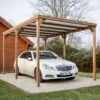 Pergola THONON 15,06m² En Bois Massif Avec Couverture PVC – HABRITA -Jardin Soldes pergola thonon 1506m en bois avec couverture pvc habrita