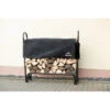 Porte-bûches 120cm En Acier Capacité De Charge De 500kg Avec Couverture - Shelter Logic -Jardin Soldes porte buches 120cm en acier capacite de charge de 500kg avec couverture shelter logic