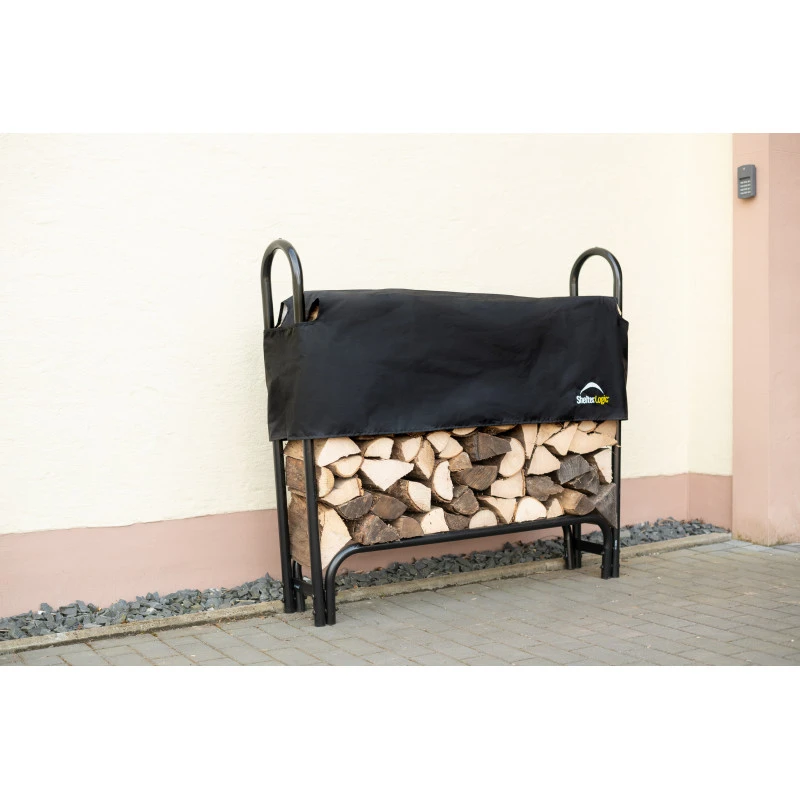 Porte-bûches 120cm En Acier Capacité De Charge De 500kg Avec Couverture - Shelter Logic 6 Porte-bûches 120cm En Acier Capacité De Charge De 500kg Avec Couverture - Shelter Logic – Image 4