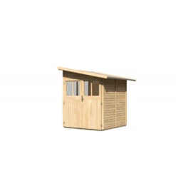 Remise Adossée Juist 2 En Bois Certifié 3,28m² - Karibu -Jardin Soldes remise adossee juist 2 en bois certifie 328m karibu 5